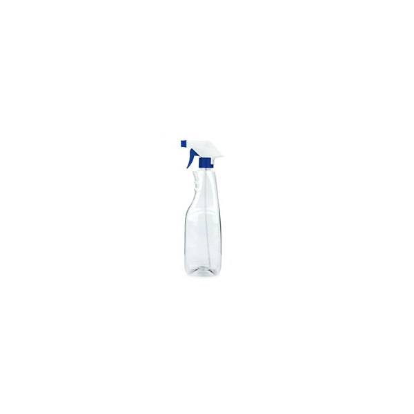 Sprühflasche PET Sprühflasche 1000 ml klar mit Trigger Sprühpistole Standard weiß/blau